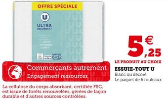 Super U Essuie-tout u offre