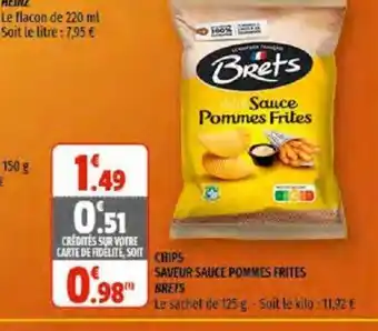 Coccimarket Chips Saveur Sauce Pommes Frites offre