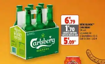 Coccimarket Bière Blonde Carlsberg offre