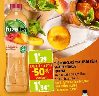 Coccimarket Thé Noir Glacé Avec Jus de Pêche offre