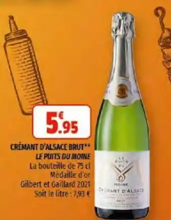 Coccimarket Crémant d'Alsace Brut offre