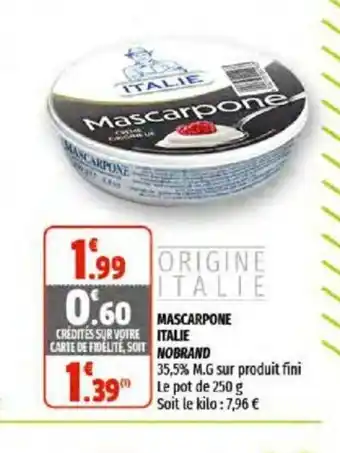 Coccimarket Mascarpone Italie offre