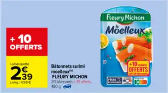 Carrefour Market Bâtonnets surimi moelleux offre