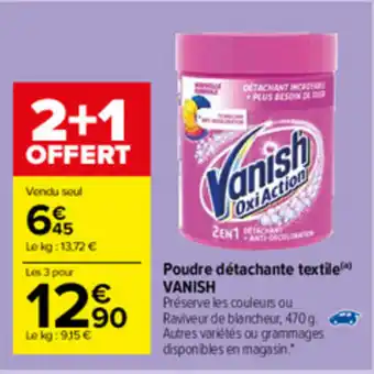 Carrefour Market Poudre détachante textile offre