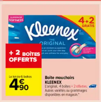 Carrefour Market Boite mouchoirs offre