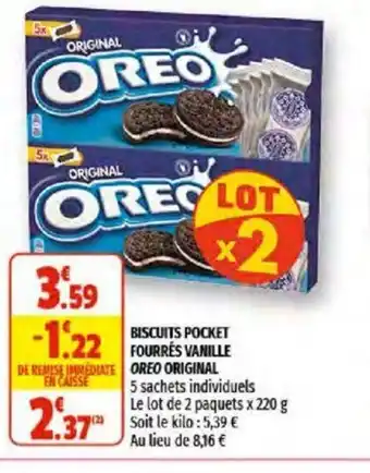 Coccimarket Biscuits Pocket offre
