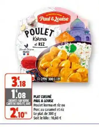 Coccimarket Plat Cuisiné offre