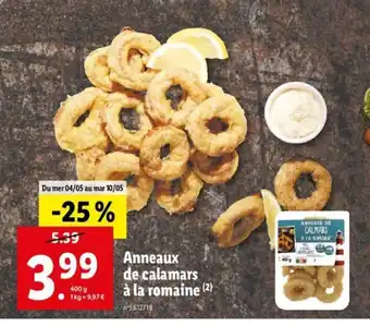 Lidl Anneaux de Calamars offre