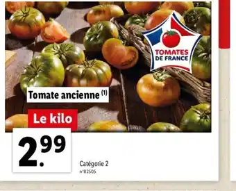 Lidl Tomate Ancienne offre