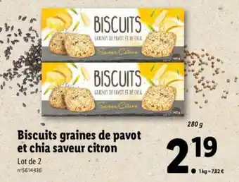 Biscuits Graines de Pavot