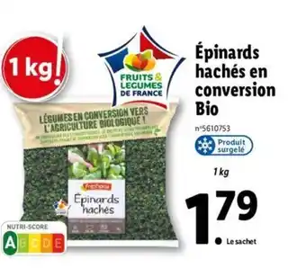 Lidl Épinards Hachés En Conversion offre
