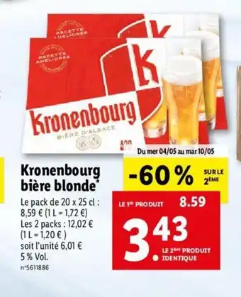 Lidl Kronenbourg offre