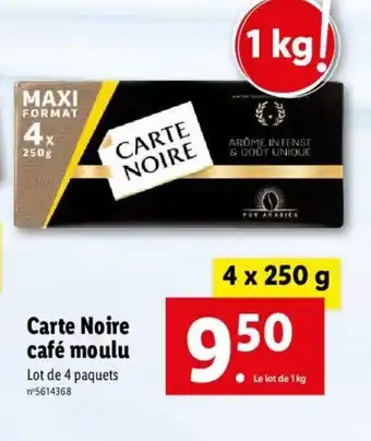 Lidl Carte Noire offre