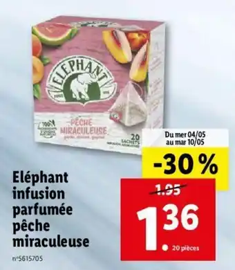 Lidl Eléphant Infusion offre