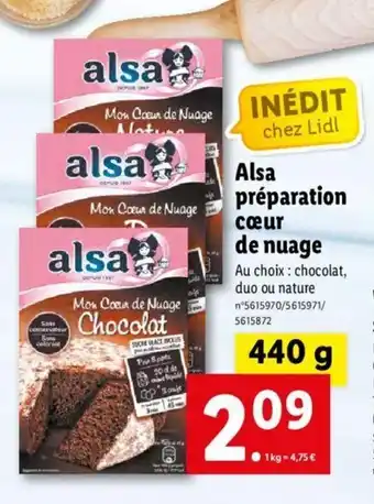 Lidl Alsa Préparation offre