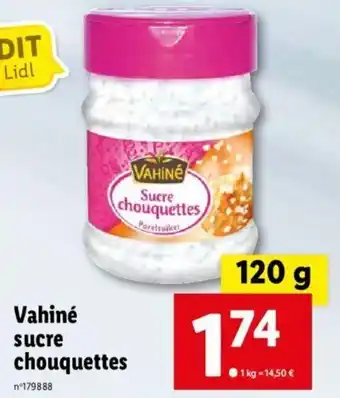 Lidl Vahiné Sucre offre