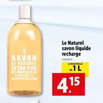 Lidl Le Naturel Savon Liquide offre