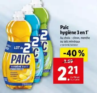 Lidl Paic offre