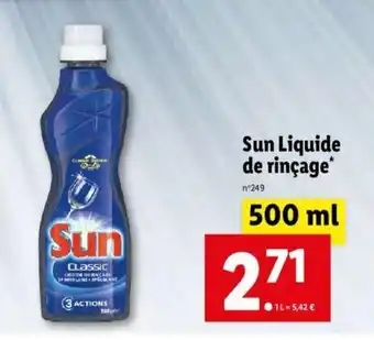Lidl Sun Liquide offre