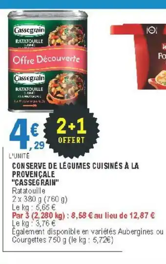E.Leclerc Conserve de Légumes Cuisinés à La Provençale offre
