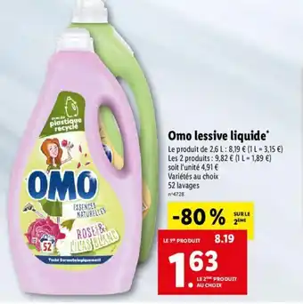 Lidl Omo Lessive Liquide offre