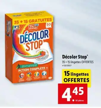 Lidl Décolor Stop offre