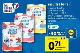 Lidl Yaourts à Boire offre