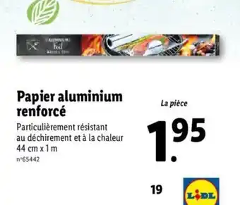 Lidl Papier Aluminium Renforcé offre