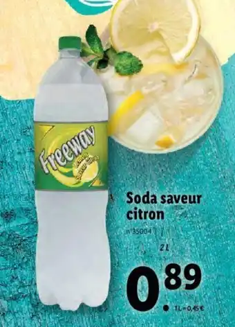 Lidl Soda Saveur Citron offre