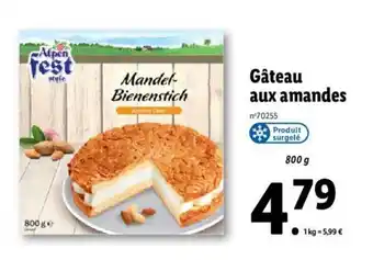 Lidl Gâteau Aux Amandes offre