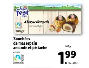Lidl Bouchées De Massepain Amande Et Pistache offre