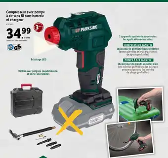 Compresseur Avec Pompe à Air Sans Fil Sans Batterie Ni Chargeur