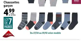 Lidl Chaussettes Garcon offre