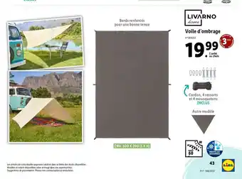 Lidl Voile D'ombrage offre