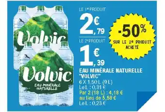 E.Leclerc Eau Minérale Naturelle "Volvic" offre