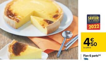 Carrefour Flan 6 parts offre