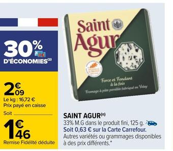 Carrefour Saint agur saint agur offre