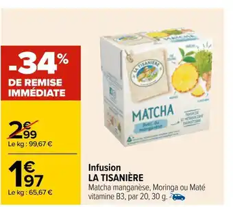 Carrefour La tisanière infusion offre