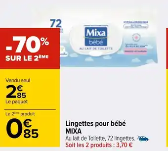 Mixa lingettes pour bébé