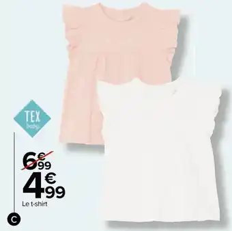 Carrefour Tex baby t-shirt fille offre