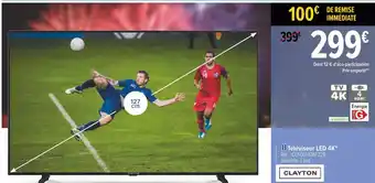 Carrefour Clayton téléviseur led 4k offre