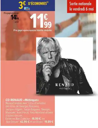 Carrefour Cd renaud métèque offre