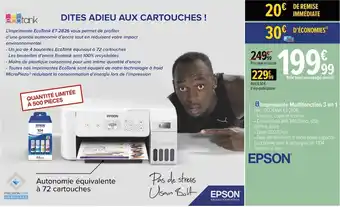 Carrefour Epson imprimante multifonction 3 en 1 offre