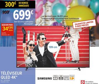 Carrefour Samsung téléviseur qled 4k offre