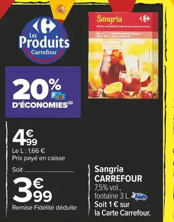 Carrefour Market Carrefour sangria offre
