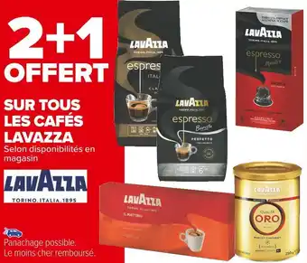 Carrefour Market Lavazza bon plan sur tous les cafés de la marque lavazza offre