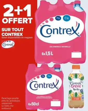 Carrefour Contrex bon plan sur tout contrex offre