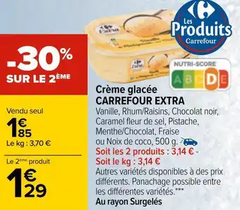Carrefour Carrefour extra crème glacée offre