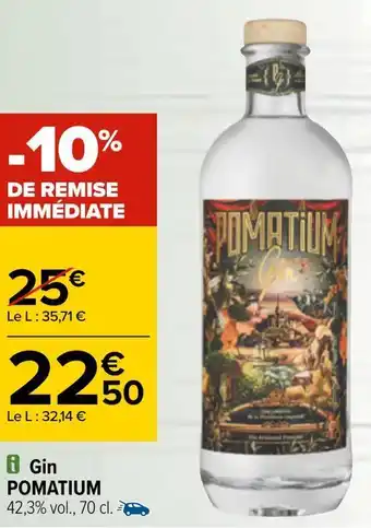 Carrefour Pomatium gin offre