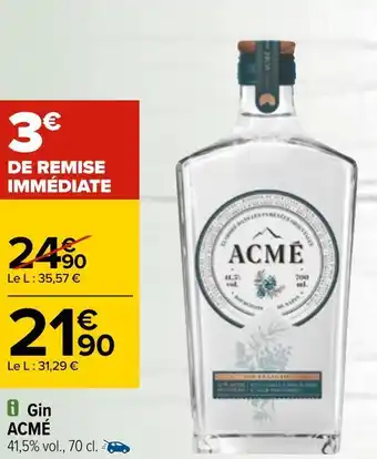 Carrefour Acmé gin offre
